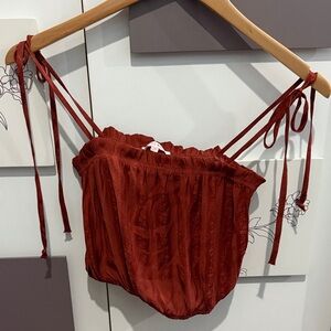 Red Strappy Top